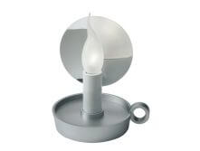 מנורות שולחן דגם B.L.O של המותג הבינלאומי לגופי תאורה flos כסוף