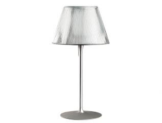 מנורות שולחן דגם ROMEO MOON T של המותג הבינלאומי לגופי תאורה flos שקוף
